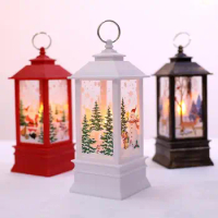 Christmas led small oil lamp portable lamp shopping mall window bar restaurant interior decoration flame lamp decoration SN3753