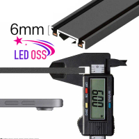 Ray mỏngThanh ray nam châm âm trần siêu mỏng gắn nổi dùng cho đèn led ray nam châm tán quang, tiêu đ