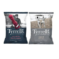 Tyrrell's 泰勒思 英國洋芋片150g(無調味/黑胡椒海鹽)2種風味可選