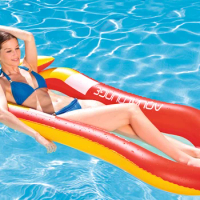 2016 High Quality Brand New Single floating bed inflatable floating a inflatable chair sofa cushion bed water rafting swimming