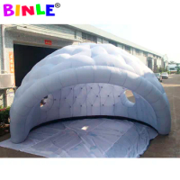Hot sale good quality grey half-sphere inflatable igloo tent golf dome tent for events
