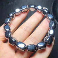 Natural Freeform Terahertz Bracelet Crystal Bracelets Bead Stretch Healing Gemstone Birthday Present 1PCS