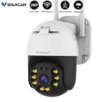 Vstarcam Outdoor HD 3MP Wireless WIFI Camera Night Vision AI Human Detection Surveillance Two-Way Audio Security PTZ IP Camera