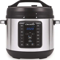8-Quart Multi-Use XL Express Crock Programmable Slow Cooker and Pressure Cooker with Manual Pressure,Boil&amp;Simmer,Stainless Steel
