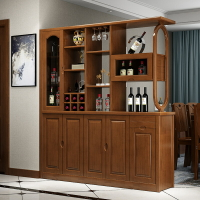 客廳隔斷櫃 進玄關雙面儲物櫃 中式間廳櫃 廳鞋櫃 帶酒實木酒櫃