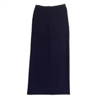 Rok Panjang Span Polos Polyester Wanita Ungu Tua