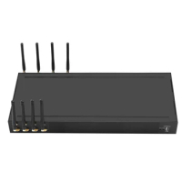 4 SIM 4G LTE multi wan port proxy gateway server 4 ports voip gsm gateway bulk sms modem multiple IP network router