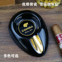 Classic Cigar Ashtray Single Cigar Holder Cigar Holder Cigarette Slot Tobacco Cigarette Ashtray Ciagr Accessories for Cohiba