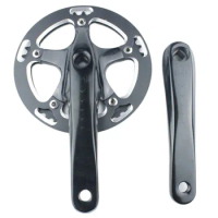 Fixed Gear Bike Folding Bike Crankset 170mm Single speed 42T Aluminum Diamond Hole Fixed Gear Bicycle Crankset Chain Ring