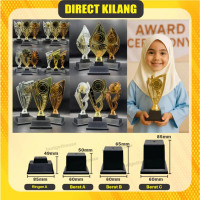 Plastic Trophy Piala Free Design Sticker Medal Hadiah Sukan Award