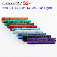 Blue Light Convoy S2 Plus with KB CSLNM1.14 Led Linterna Torch 18650 Flash Light Tactical Lanterna Portable Lamp Mini Latarka