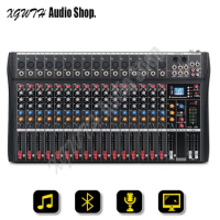 Professional 16 Channel Bluetooth Mixer USB Digital Effects DSP Microphone Sound Mixing Console For Stage Music Concert School