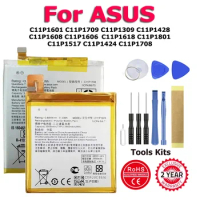 XDOU Replace Battery For ASUS ROG 1 Zenfone L1 2 3 4 5 5Z 10 AR A002 ZE551ML Fonepad Note 6 Laser 5 ZC551K Zenpad 10 + Tool Kit