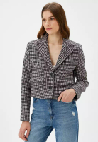 KOTON Crop Tweed Jacket with Chain Detail