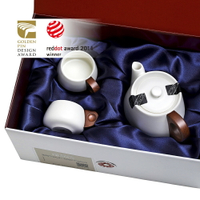 茶具禮盒|白‧居易(壺+2杯)3入禮盒|紅點設計大獎| 金點設計大獎