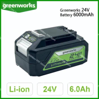 6000mAh Greenworks 24V 6.0Ah Lithium Ion Battery (Greenworks Battery) The original product is 100% brand new 29842 MO24B410
