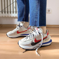 Sacai x Nike Vaporwaffle 聯名 解構 白色 白藍紅 男女鞋 CV1363-100