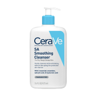 CeraVe SA Smoothing Cleanser 236ml – Exfoliating Face & Body Wash สําหรับผิวหยาบเป็นหลุมเป็นบ่อ