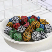 Multi-Sided 7-Die Dice Set Polyhedral D4 D6 D8 D10 D12 D20 Dice For Board Card Game Math Games Game Dice For TRPG DND Accessorey
