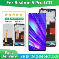 6.3'' Original For OPPO Realme 5 Pro LCD Display Touch Screen Digitizer Assembly Replacement For Realme 5 Pro RMX1971 Display
