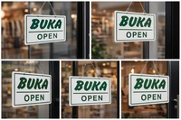 Papan Nama Akrilik Buka Tutup Open Close | Sign Akrilik Buka Tutup Open Close | Plang Nama Akrilik B