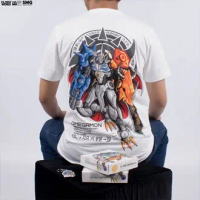 Omegamon Digimon Digital Monster Omnimon Anime Digimon Kaos Clowor Distro Tshirt