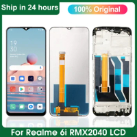 6.5" Original for Oppo Realme 6i LCD Display Replacement + Touch Screen Digitizer,For Realme6i RMX2040 Display, with Frame