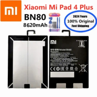 2024 Years Xiao mi 100% Original Tablet Battery BN80 For Xiaomi Mi Pad 4 Plus Tablet Pad4 MiPad4 Plus 8620mAh Battery Bateria
