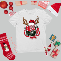 Baju Natal anak Merry Christmas everyone motif kupluk syal / Kaos Unisex Xmas Sekolah Minggu untuk u