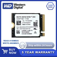 Western Digital WD SN740 2TB 1TB 512GB M.2 SSD 2230 NVMe PCIe Gen 4x4 SSD for Microsoft Surface ProX Surface Laptop 3 Steam Deck