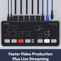 Original Blackmagic Design ATEM Mini Pro / ATEM Mini HDMI Live Stream Switcher Multi-view and Recording New Features ISO Stream