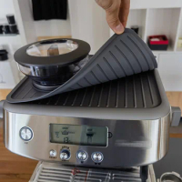 Silicone Coffee Mat for Breville 870/880/878/876 Espresso Machine Top Anti-slip Dustproof Mat Countertop Kitchen Accessories