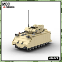 MOC Military Series M113 Armor US Army Infantry Fighting Vehicle Parts Set Building Block Model Kids Gift Educational Toys