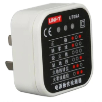 UNI-T UT09A Socket Detector Ground Zero Fire Line Plug Polarity Phase Check