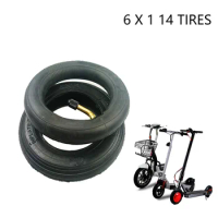 6x1 1/4 Tire 150mm 6 Inch Pneumatic Inner Tube Outer for Many Gas Electric Scooters and E-Bike