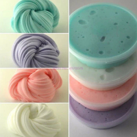 DHL 200pcs Soft Color Squishy Toys For Children Diy Putty Clay Fluffy Slime Accessories Kid Antistress Toys