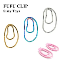 2024 New Fufu Clip for Sissy Panty Chastity with The Male Mimic Female Pussy Cock Device Penis Trainingsclip Cock Cage Sex Toys