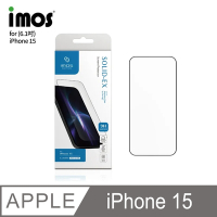 IMOS 蘋果 iPhone15 6.1吋 2023 (2.5D高透)超細黑邊康寧玻璃貼 (AGbc)