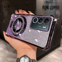 Ốp Điện Thoại, Sang Trọng, Lấp Lánh Lấp Lánh, Mạ Giá Đỡ Nam Châm, Dành Cho Realme P3 Lite Và P3Lite 