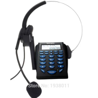 Free Shipping Telephone with RJ9 headset call center phone office Headphones System dial pad phone and RJ9 plug headset