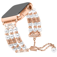 Jewelry Strap For Apple Watch 8 7 SE 6 40mm 41mm 44mm 45mm Fashion Elegant Women Bracelet iWatch Ultra Series 5 4 3 42mm 38mm