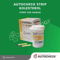 Autocheck Strip Cek Kolesterol / STRIP KOLESTROL AUTOCHECK CHOLESTROL ISI 10 STRIP