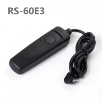 RS-60E3 60cm Shutter Release Remote Control Cable 2.5mm port Switch Cord 0.6m for Canon 1000D / 600D / 550D / 450D / 400D etc.