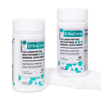 ขวด DrBioCare Collagen 2 ขวด วิตามินและแร่ธาตุ ประกอบด้วย Vd3 VC โปรไบโอติก VE Vb และอาหารเสริมสุขภา