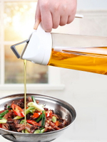 自動開合玻璃油壺廚房小油瓶家用防漏歐式用品裝油瓶大容量油罐壺
