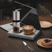 Hand operated portable coffee grinder, household small grinder, stainless steel coffee grinder