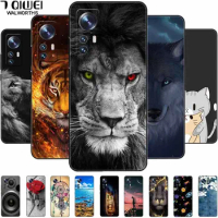 For Xiaomi 12 Lite Case Soft Owl Cat Lion TPU Silicon Phone Cover for Xiaomi 12Lite Shockproof Shell for Xiaomi12lite Bumpers