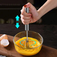 Manual Egg Beater Semi-automatic Mixer Cooking Stainless Steel Whisk for Cooking Cream Stirring Kitchen Tools Baking Accessories