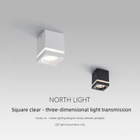 LED square surface mounted spotlights Bedroom living room ceiling lights Home COB corridor corridor downlights