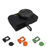 Nice Soft Silicone Rubber Camera Video Bag for Panasonic Lumix L-X10 LX10 Lens Cap Camera case Protective Body Cover Skin